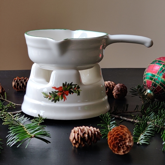 Pfaltzgraff butter warmer 116, 117 pieces | vintage | Christmas Heritage design - Picture 3 of 7
